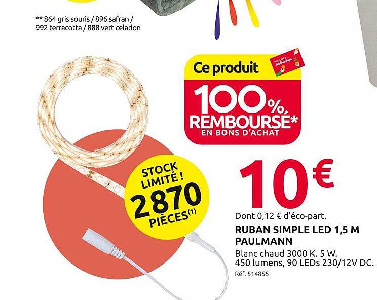 Ruban Simple LED 1,5 M Paulmann