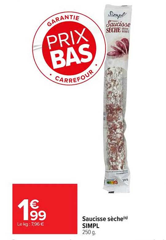 Saucisse sèche SIMPL