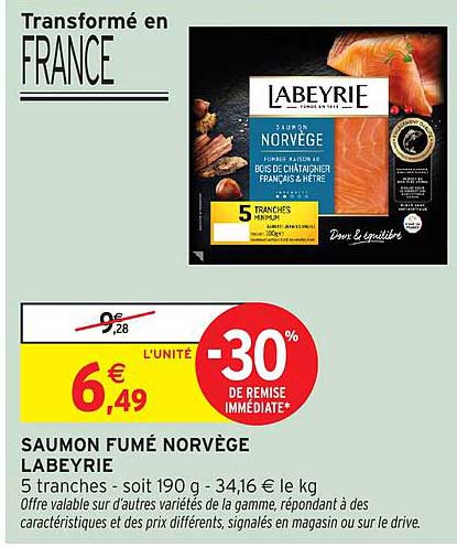 SAUMON FUMÉ NORVÈGE LABEYRIE