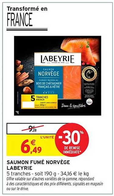 SAUMON FUMÉ NORVÈGE LABEYRIE