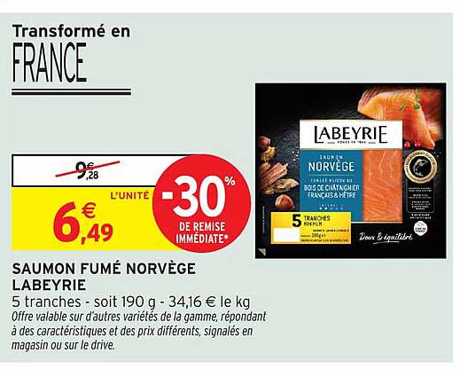SAUMON FUMÉ NORVÈGE LABEYRIE