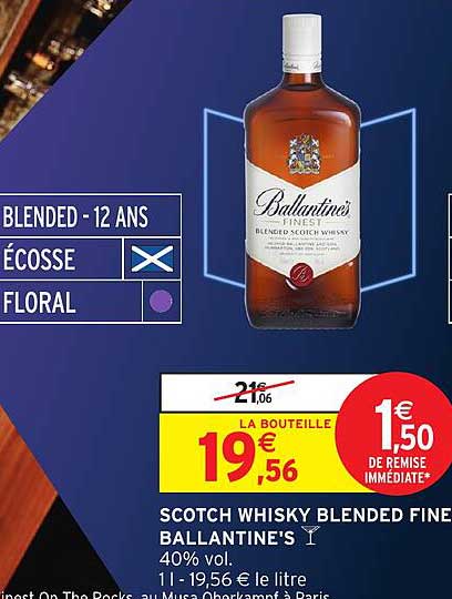 SCOTCH WHISKY BLENDED FINE BALLANTINE'S