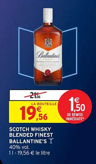SCOTCH WHISKY BLENDED FINEST BALLANTINE'S