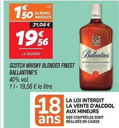 SCOTCH WHISKY BLENDED FINEST BALLANTINE'S