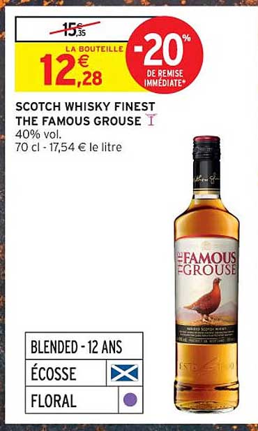 SCOTCH WHISKY FINEST THE FAMOUS GROUSE
