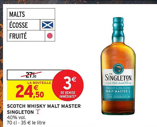 SCOTCH WHISKY MALT MASTER SINGLETON