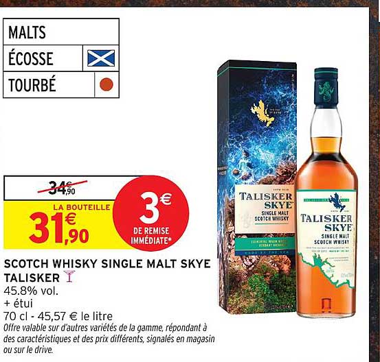 SCOTCH WHISKY SINGLE MALT SKYE TALISKER