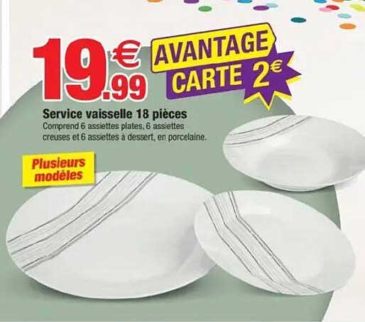Service vaisselle 18 pièces