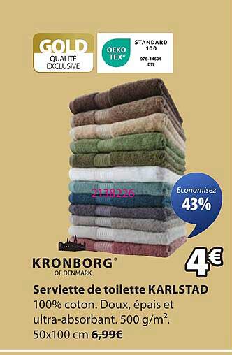 Serviette de toilette KARLSTAD
