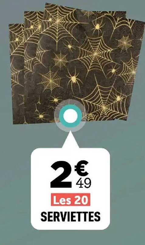 Serviettes Halloween - Les 20
