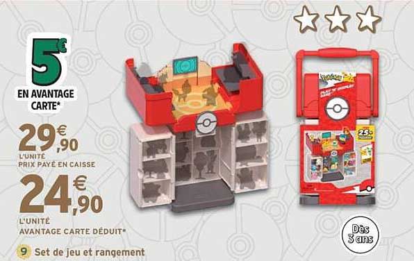Set de jeu et rangement Pokémon