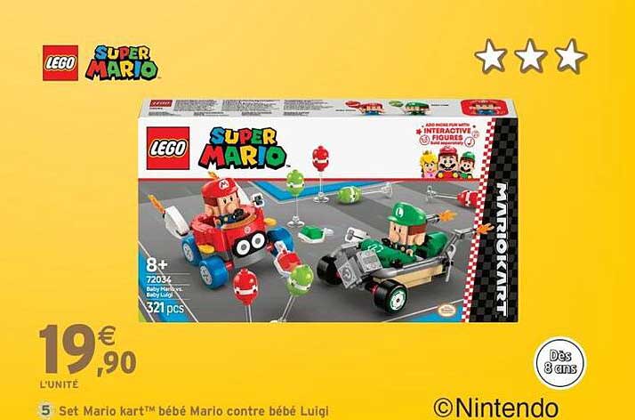 Set Mario kart™ bébé Mario contre bébé Luigi