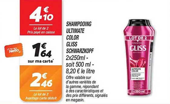 SHAMPOOING ULTIMATE COLOR GLISS SCHWARZKOPF