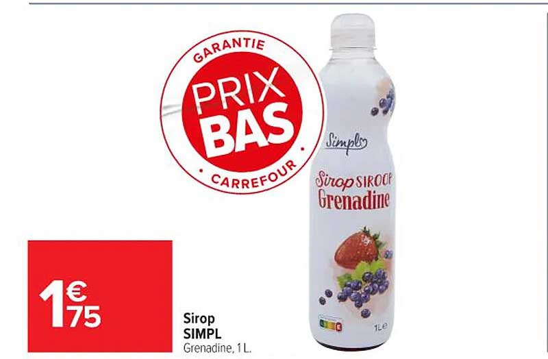 Sirop SIMPL Grenadine, 1L