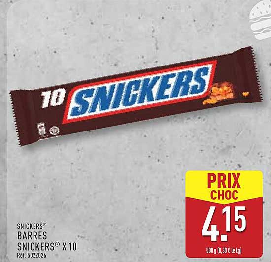 SNICKERS® BARRES SNICKERS® X 10