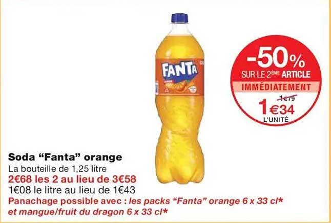 Soda “Fanta” orange