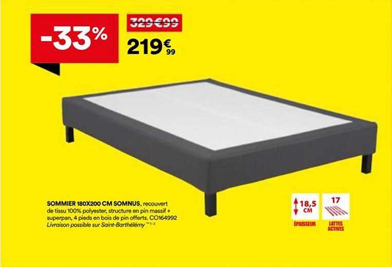 SOMMIER 180X200 CM SOMNUS