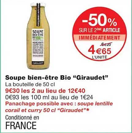 Soupe bien-être Bio "Giraudet"
