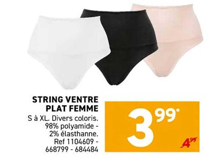 STRING VENTRE PLAT FEMME