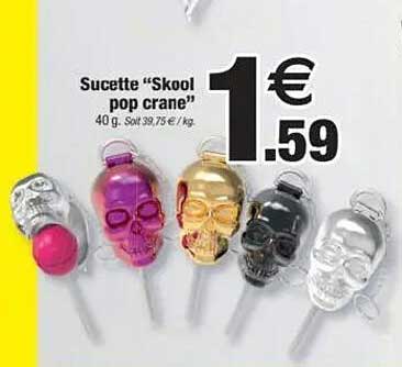 Sucette "Skool pop crane"