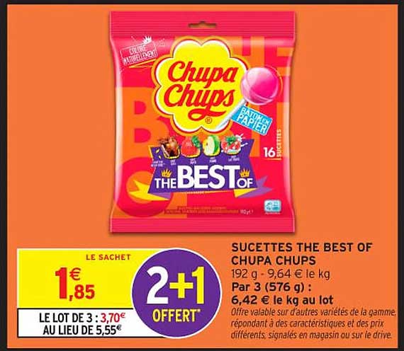 SUCETTES THE BEST OF CHUPA CHUPS