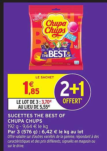 SUCETTES THE BEST OF CHUPA CHUPS