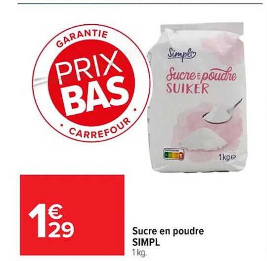 Sucre en poudre SIMPL