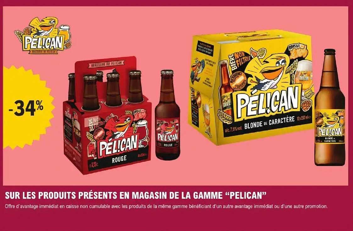 SUR LES PRODUITS PRÉSENTS EN MAGASIN DE LA GAMME "PEL!CAN"