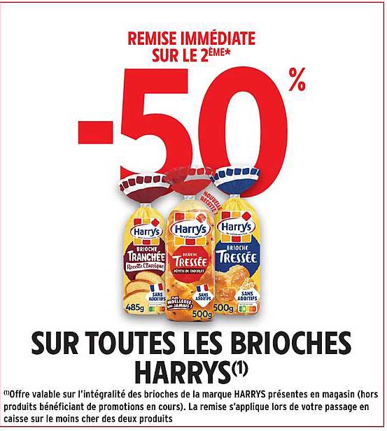 SUR TOUTES LES BRIOCHES HARRYS