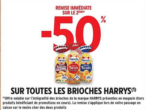 SUR TOUTES LES BRIOCHES HARRYS