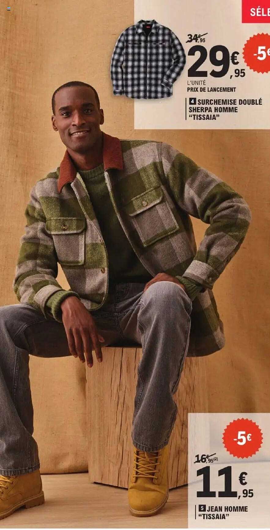 SURCHEMISE DOUBLÉE SHERPA HOMME “TISSAIA”