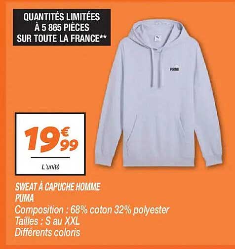 SWEAT À CAPUCHE HOMME PUMA
