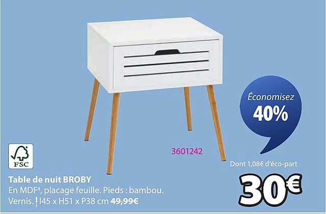 Table de nuit BROBY