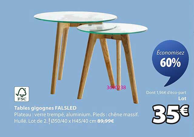Tables gigognes FALSLDED