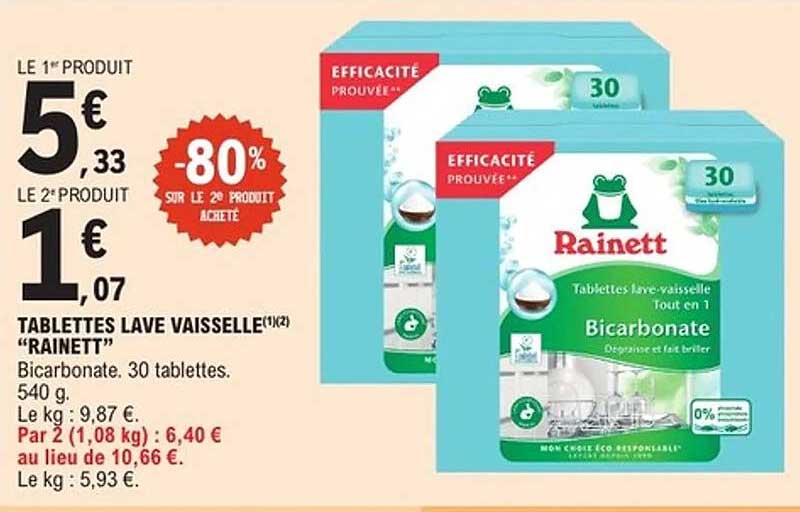 TABLETTES LAVE VAISSELLE "RAINETT"