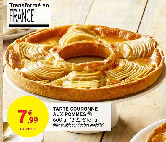 TARTE COURONNE AUX POMMES