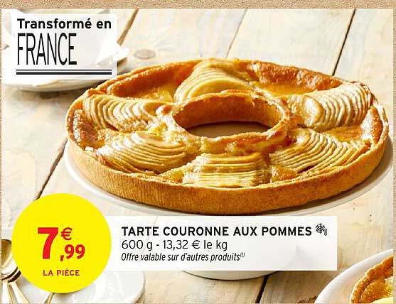 TARTE COURONNE AUX POMMES