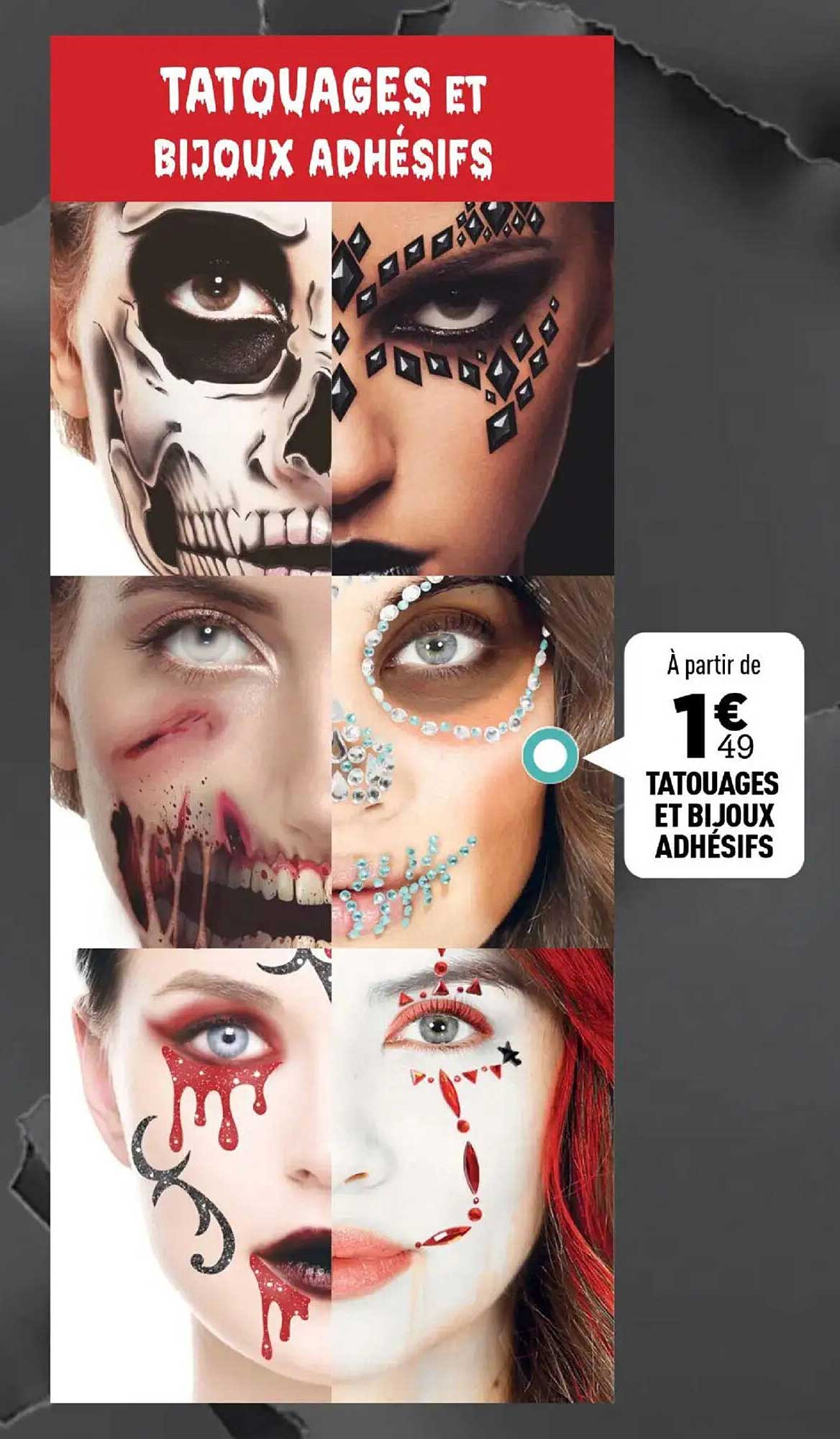 TATOUAGES ET BIJOUX ADHÉSIFS