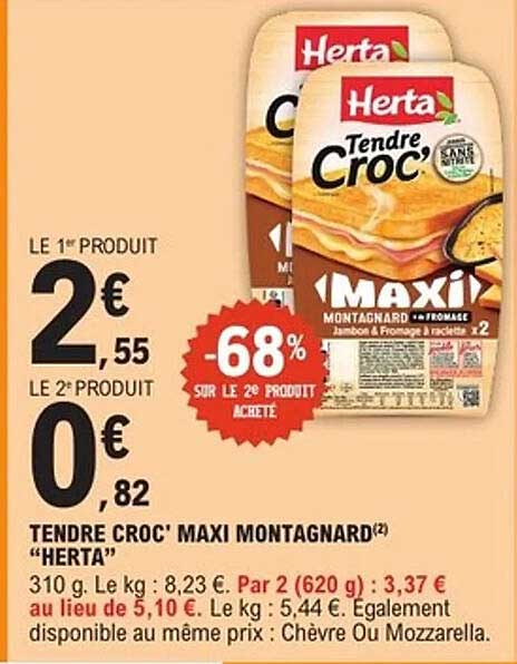 TENDRE CROC' MAXI MONTAGNARD "HERTA"