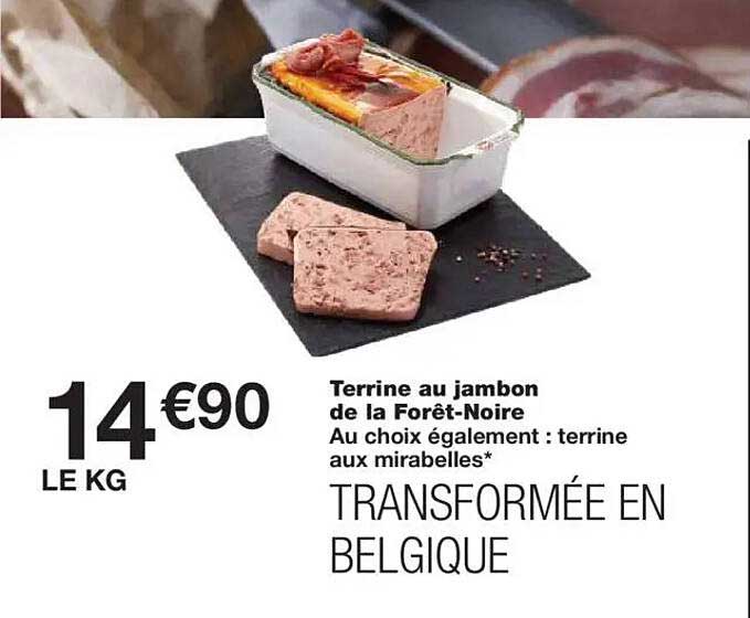 Terrine au jambon de la Forêt-Noire
