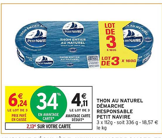 THON AU NATUREL DÉMARCHE RESPONSABLE PETIT NAVIRE