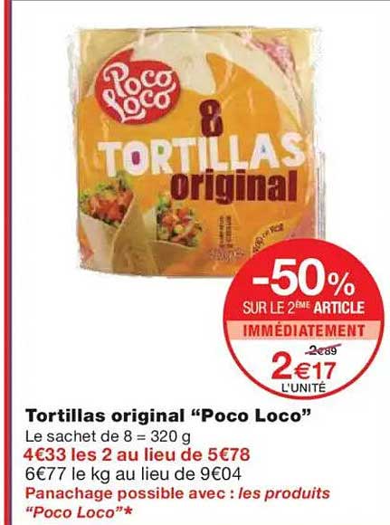 Tortillas original "Poco Loco"