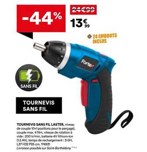 TOURNEVIS SANS FIL LASTER