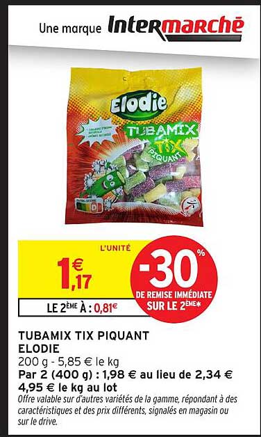 TUBAMIX TIX PIQUANT ELODIE
