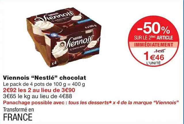 Viennois "Nestlé" chocolat