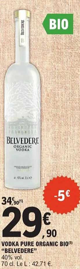 Vodka Pure Organic BIO "Belvedère"
