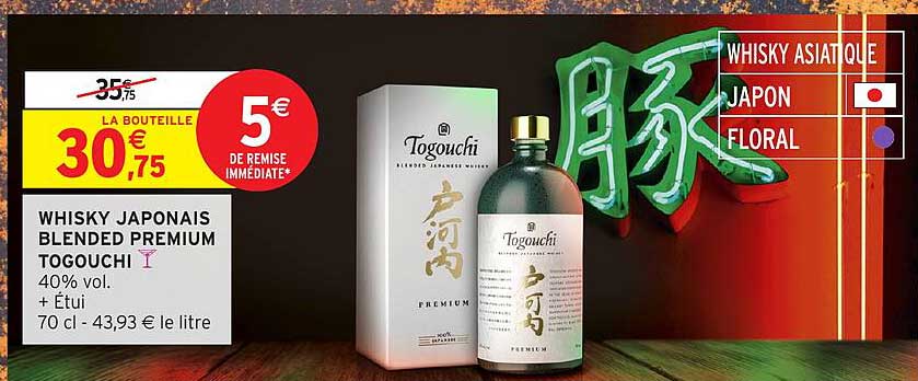 WHISKY JAPONAIS BLENDED PREMIUM TOGOUCHI