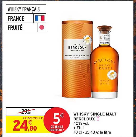WHISKY SINGLE MALT BERGLOUX