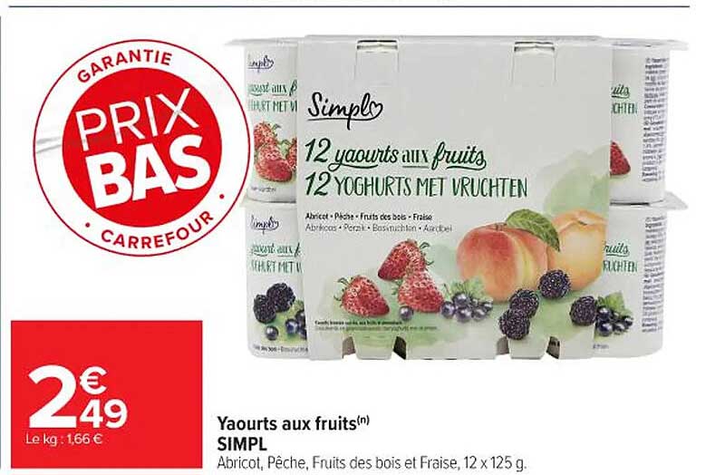 Yaourts aux fruits