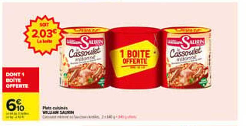 1 BOITE OFFERTE